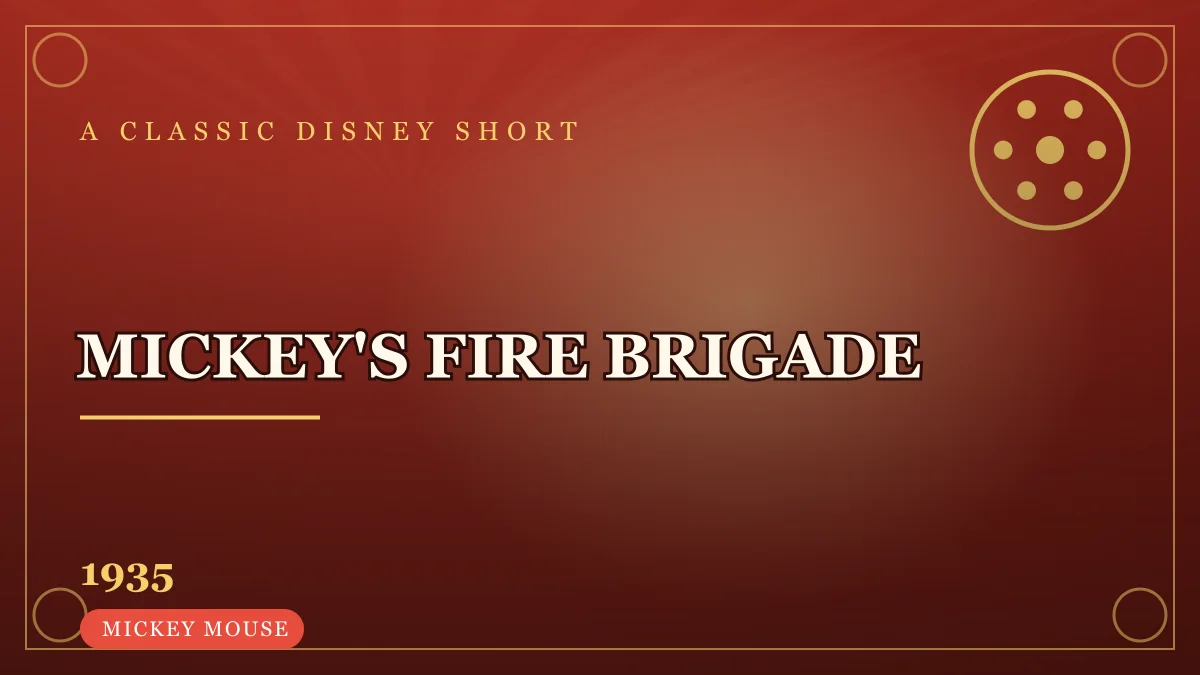 Mickey's Fire Brigade (1935) — Animation Vault poster