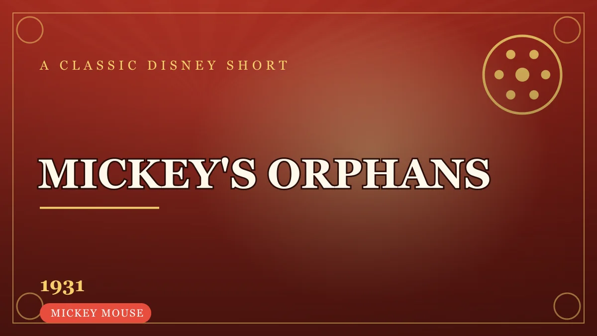 Mickey's Orphans (1931) — Animation Vault poster
