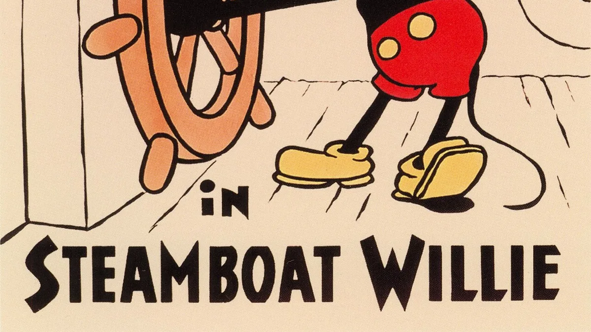 A frame from Steamboat Willie (1928)