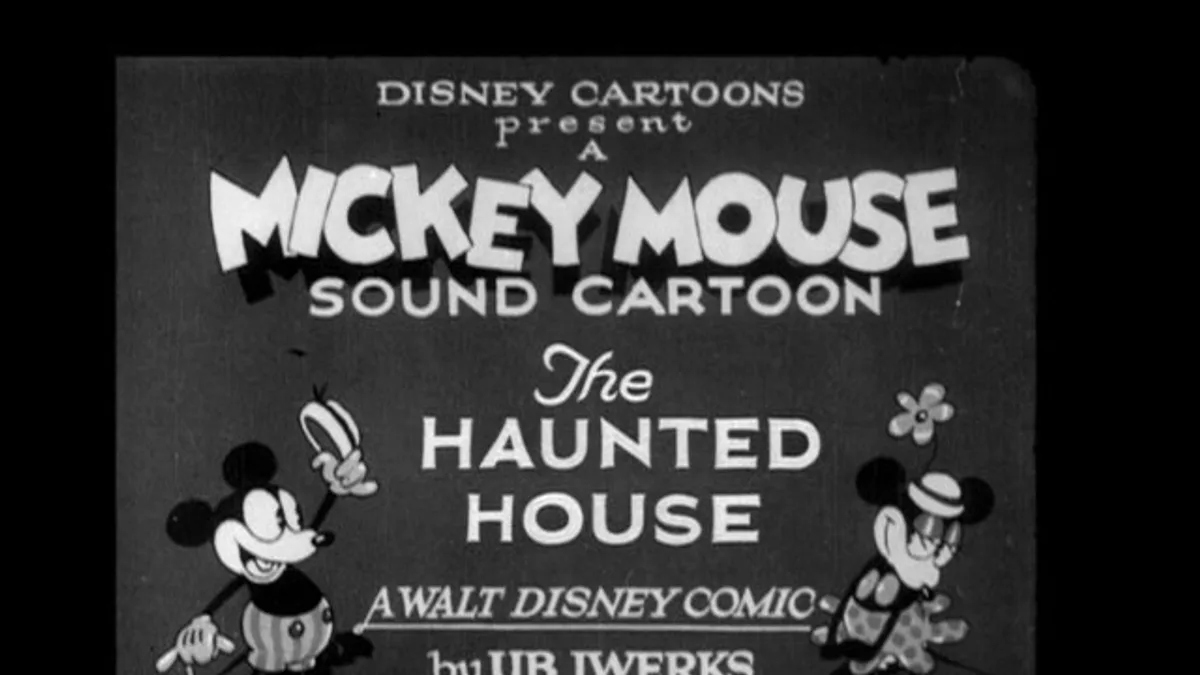 A frame from The Haunted House (1929)